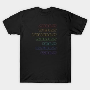 Gays of the Week (Hollow) T-Shirt